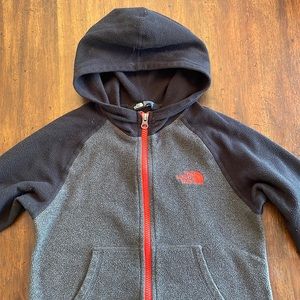 Boys North Face Fleece Hoodie - S (7/8)